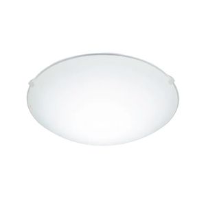 Plafon Clean Redondo para 1 Lâmpada Vxbr Gxny 30CM Branco - Bronzearte