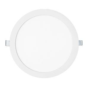 Painel LED de Embutir Redondo Slim Branco 24W 6500K - Bronzearte