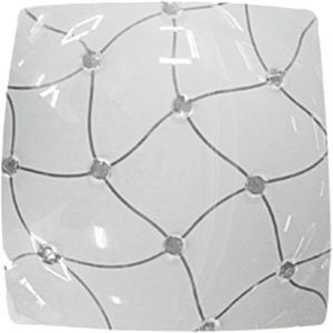 Plafon Bronzearte Trama Quadrado 30x30 CM 2 Lâmpadas E27
