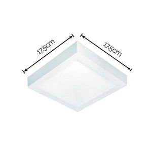 Painel LED de Sobrepor Quadrado Home Branco 12W 6400K - Bronzearte