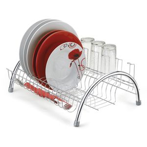 Escorredor De Pratos Fantastik Com Porta Copos Cromado - Arthi