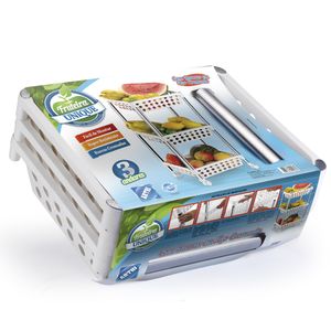Fruteira Arthi Tripla Desmontável Cromada Unique com Rodas Plásticas