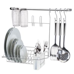Suporte para Cozinha com 6 Peças Cook Home 08 Cromado - 1408 - Arthi