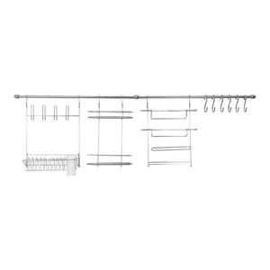Suporte para Utensílios Arthi Cook Home 10 Cromado 12 Peças