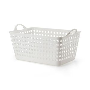 Cesto Arthi Retangular Branco 22 Litros