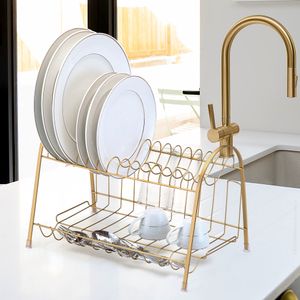 Escorredor Max Duplo Dourado Fosco - Arthi