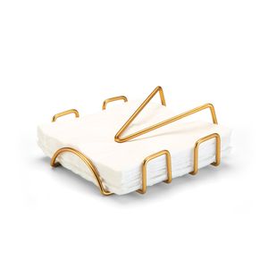 Porta Guardanapos Articulável Grande Dourado Fosco