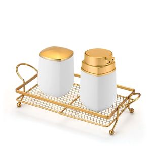Bandeja Bancada Dourado Fosco 37X18Cm - Arthi
