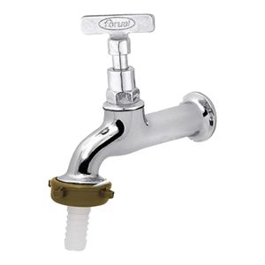 Torneira para Jardim e Lavanderia de Parede Bica Fixa Forusi Multiuso 1/2x3/4 Cromada