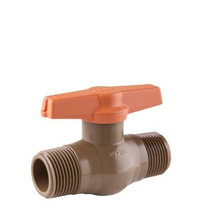 Registro Esfera Viqua Rosca Borboleta 3/4  Predial Marrom