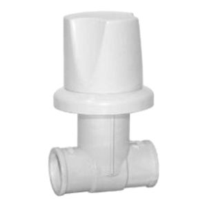Registro de Pressão Viqua Foz Luxo 25 MM Branco