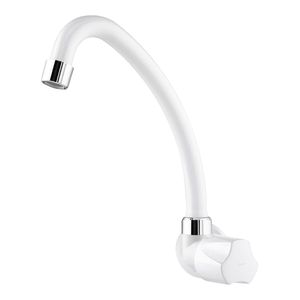 Torneira de Mesa Viqua Foz Bica Móvel Branca 3/4