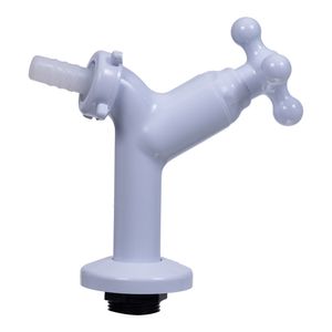 Torneira para Tanque Viqua com Bico e Mangueira Maruja Branco