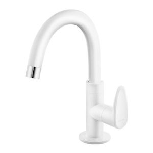 Torneira Viqua para Lavatório de Mesa Bica Alta Allure Branca