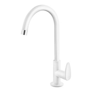 Torneira de Parede para Cozinha Viqua Allure Bica Móvel Branca