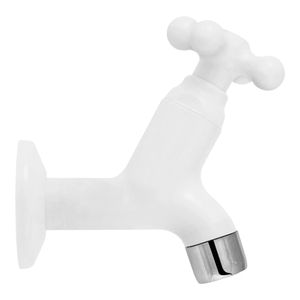 Torneira para Tanque Curta Viqua Marujá Branca
