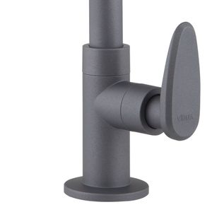 Torneira de Mesa Viqua Allure Decore para Banheiro Cinza Fosco