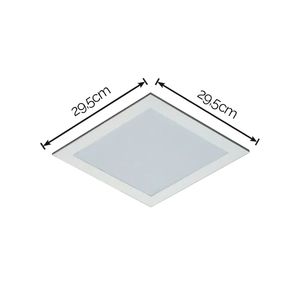 Painel de Embutir Quadrado Branco 25W 6500K Bivolt - PLX005A - Nitrolux