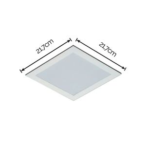 Painel LED de Embutir Quadrado Branco Frio 18W 6500K - PL004A - Nitrolux