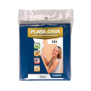 Lona Plástica Plasitap Azul 3 X 2 M