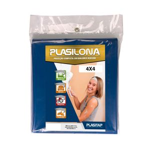 Lona Plástica Plasitap Azul 4 X 4 M