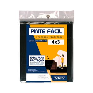 Lona Pinte Plástica Plasitap Facil 4 X 3 M
