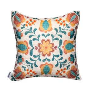Almofada Speciata Velveteen 45 Cm X 45 Cm Flor Blue