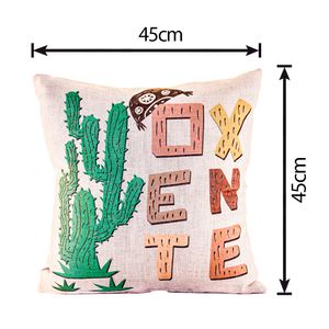 Almofada Decorativa Cordel Cactus Oxente Velveteen 45X45CM - Speciatta