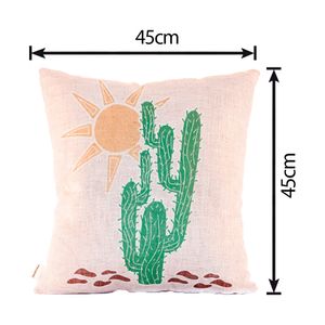 Almofada Decorativa Cordel Cactus Sol Velveteen 45X45CM - Speciatta