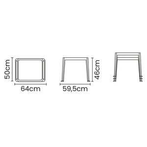 Mesa Infantil em Polipropileno Dona Chica Rosa 46X59,5X64CM - 92320060 - Tramontina