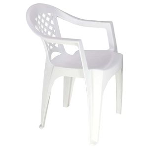 Cadeira Plástica com Braço Iguape Branco - 92221010 - Tramontina