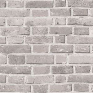 Papel De Parede Bobinex Tijolos Cinza