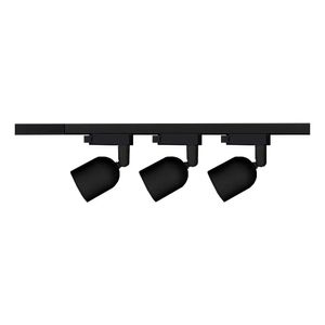 Kit Trilho Eletrificado com 3 Spots de LED Luz Branco Quente Elegance Preto 7W 3000K - T1 - Avant