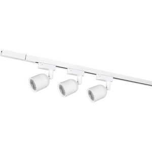 Kit Trilho Eletrificado com 3 Spots de LED Luz Branco Quente Elegance Branco 7W 3000K - T1 - Avant
