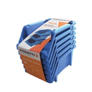 Kit de Gavetas Empilháveis Presto 42016 N3 6 Peças Azul