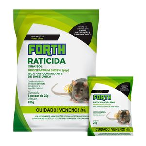Raticida Forth Jardim Isca 25G