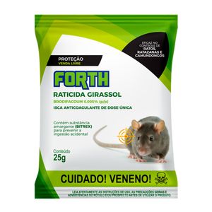 Raticida Forth Jardim Isca 25G