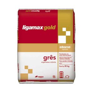 Argamassa Interna e Externa Grês e Porcelanatos ACII Ligamax Gold 20 Kg - Eliane