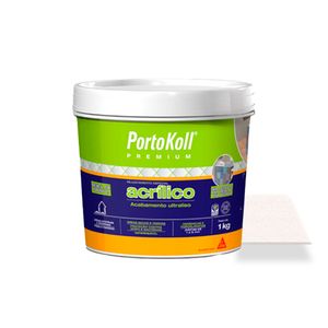 Rejunte Acrílico para Cerâmicas e Porcelanatos Premium Branco 1KG - Portokoll