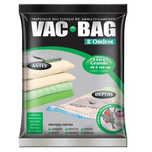 SACO PLASTICO ORDENE PARA ARMAZENAMENTO A VACUO VAC BAG EXTRA GRANDE