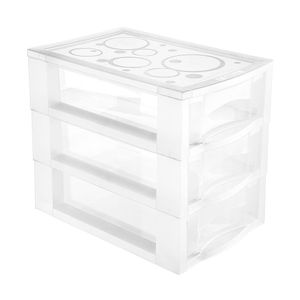 GAVETEIRO ORDENE PLASTICO M COM DUAS GAVETAS