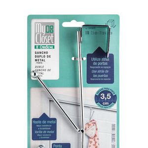 Gancho Duplo Ordene de Metal para Porta