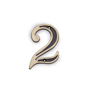 Número 2 Isero para Apartamento Zamac Oxidado