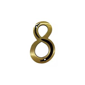 Número 8 Isero para Apartamento Zamac Oxidado