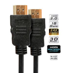 Kit Cabo Elg Hdmi Hs1018 1.80 Metros Preto