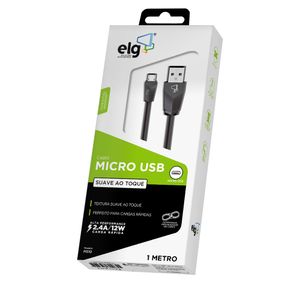 Cabo Elg M510 Usb E Micro Usb 1 Metro Preto