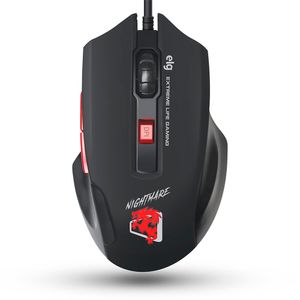 Mouse Elg Nightmare Gamer Mgnm 4000Dpi Com 6 Botões Preto