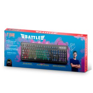 Teclado Elg Gamer Battle Preto