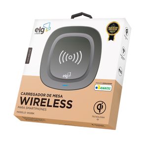 Carregador Elg Wireless De Mesa Wq1Bk