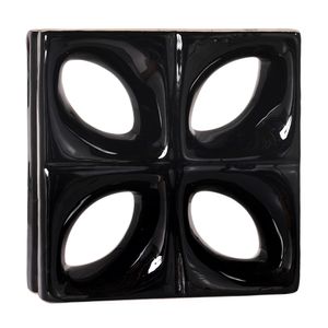 Cobogó Martins Folha 25 X 25 X 8 CM Preto